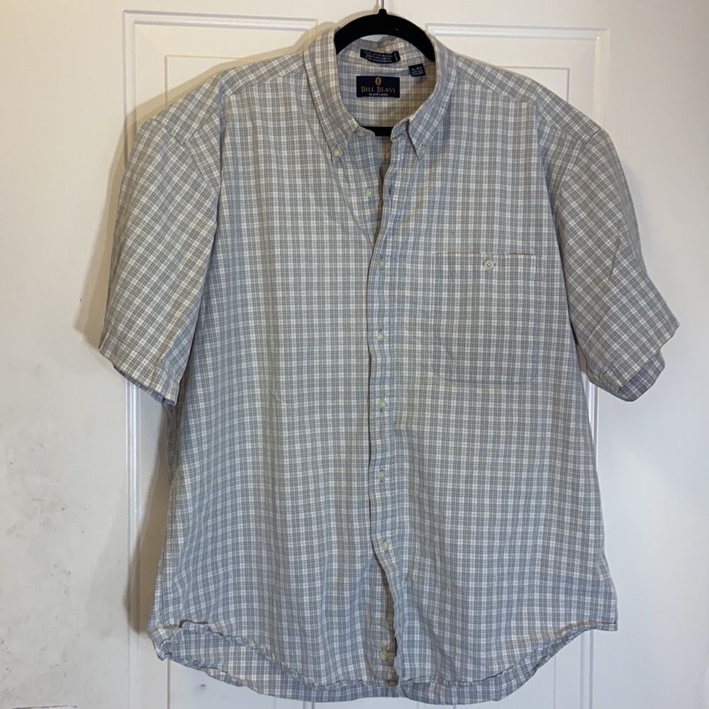 Bill Blass Black Label 💯 Cotton Men Shirt Size XL